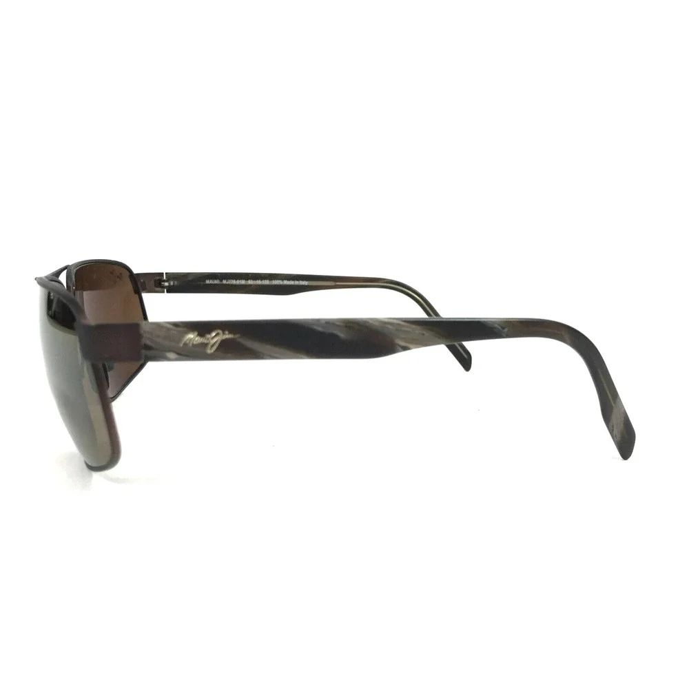 Maui Jim Sunglasses WHITEHAVEN MJ776-01M Brown Square Frames with Brown Lenses - Picture 6 of 12